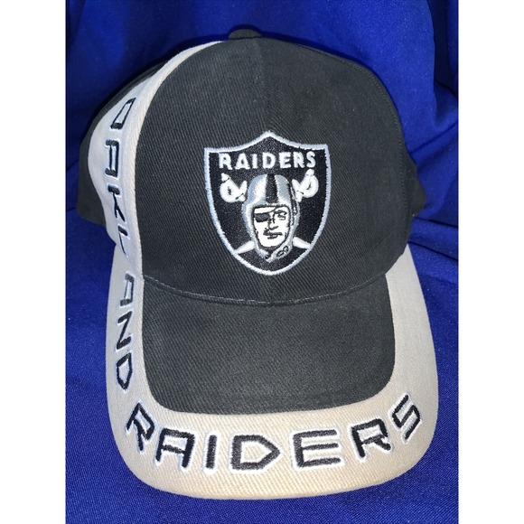 Vintage‎ Rare Raiders Logo Athletic Adj Adjustable Hat - Spelled Out Oakland LA